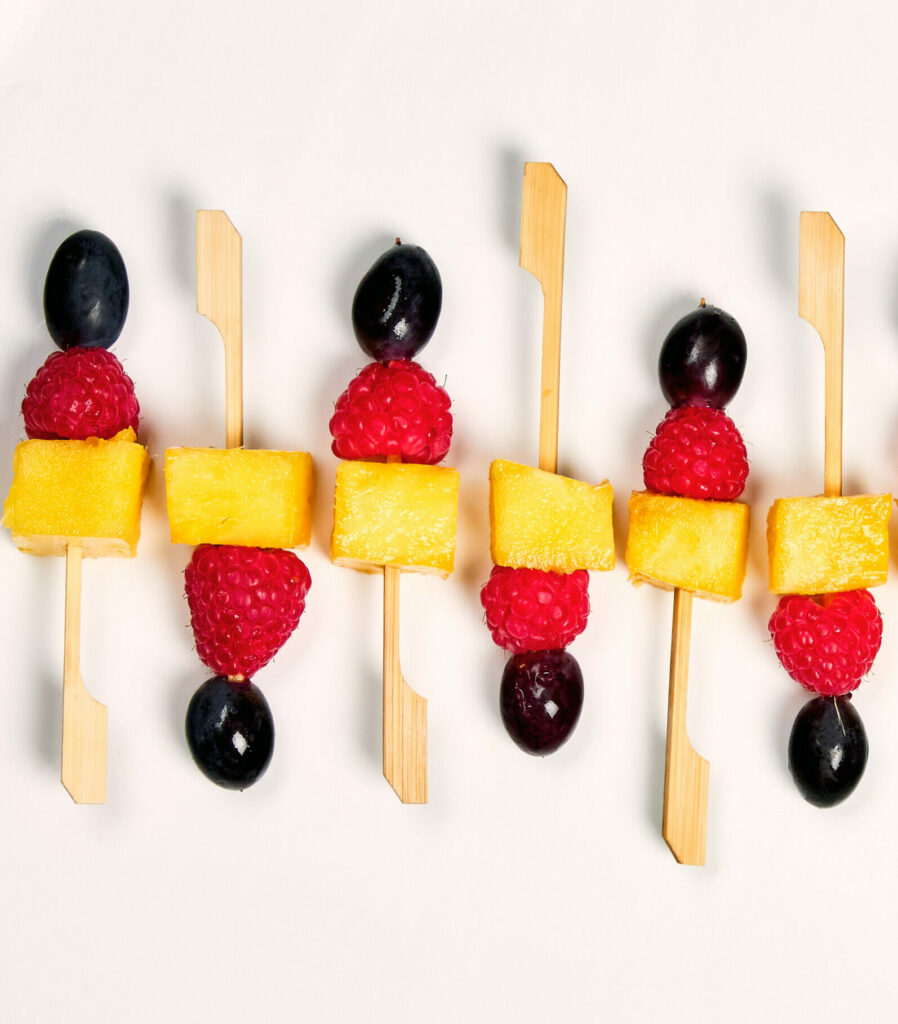 Brochettes de fruits